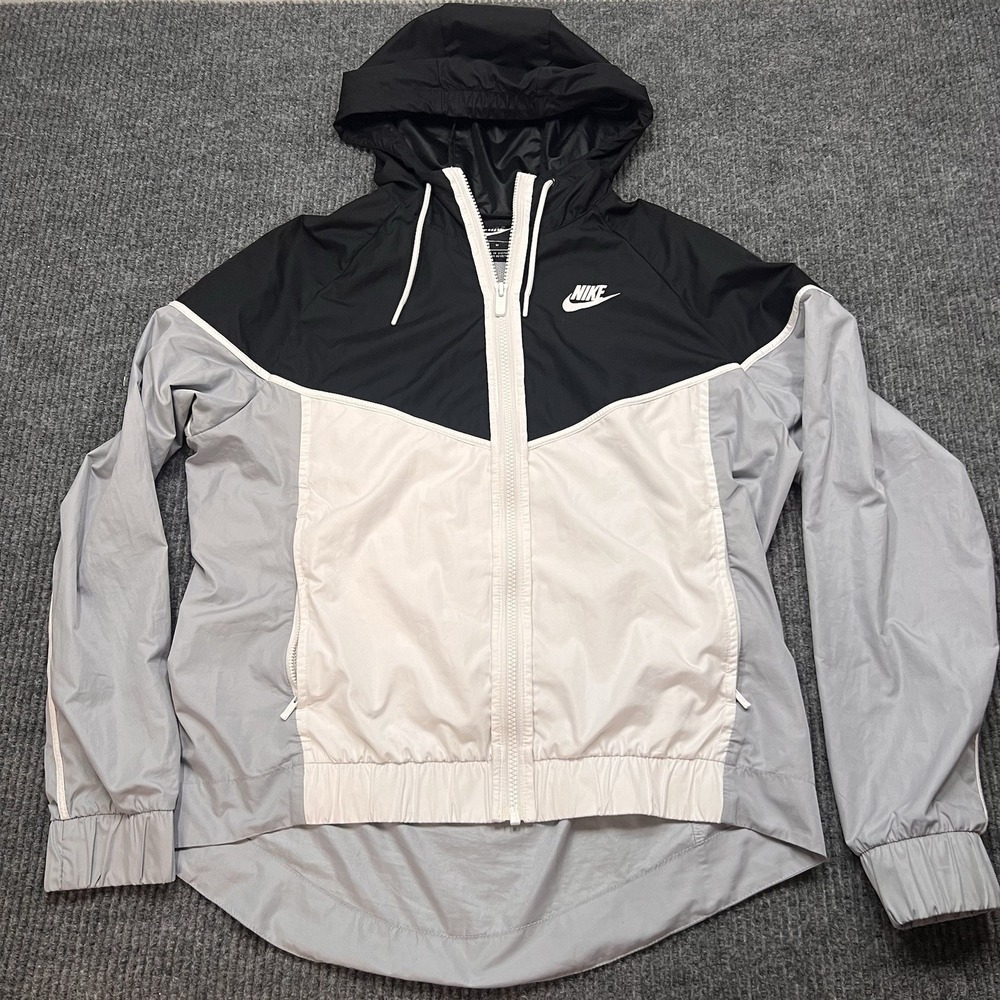 Nike Windrunner Hooded Running Windbreaker Jacket 898725 Womens Medium Vented